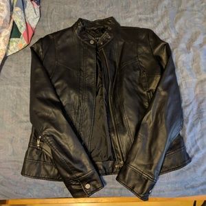Bernardo Black Leather jacket